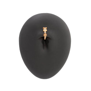 16g 3/8” Crystal Starshine PVD Gold Clicker — Price Per 1