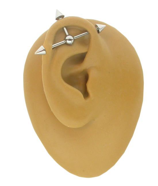 14g Multiple Tap Ball 4 Tapped Ends - 5mm 6mm or 8mm Balls - Price Per 1 Ball