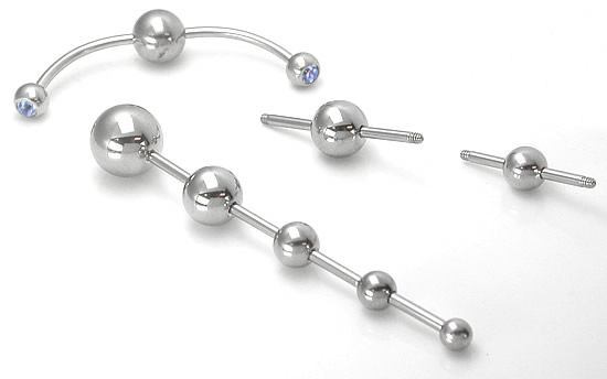 14g Multiple Tap Ball 180Âº  Ends - 5mm 6mm or 8mm Balls - Price Per 1 Ball