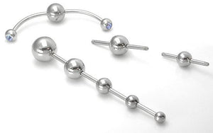 14g Multiple Tap Ball 180Âº  Ends - 5mm 6mm or 8mm Balls - Price Per 1 Ball