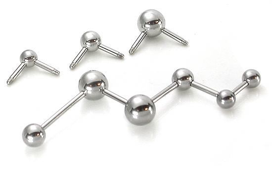 14g Multiple Tap Ball 90Âº  Ends - 5mm 6mm or 8mm Balls - Price Per 1 Ball