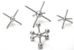 14g Multiple Tap Ball 6 Tapped Ends - 5mm 6mm or 8mm Balls - Price Per 1 Ball