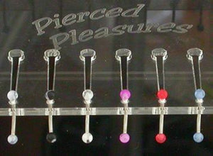 Acrylic Jewelry Display Racks for Painful Pleasures Display Case