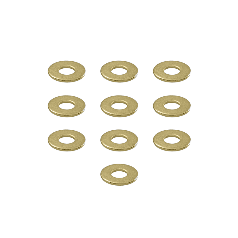 #8 Brass Washers - 10 Pack - Darklab Tattoo Supplies