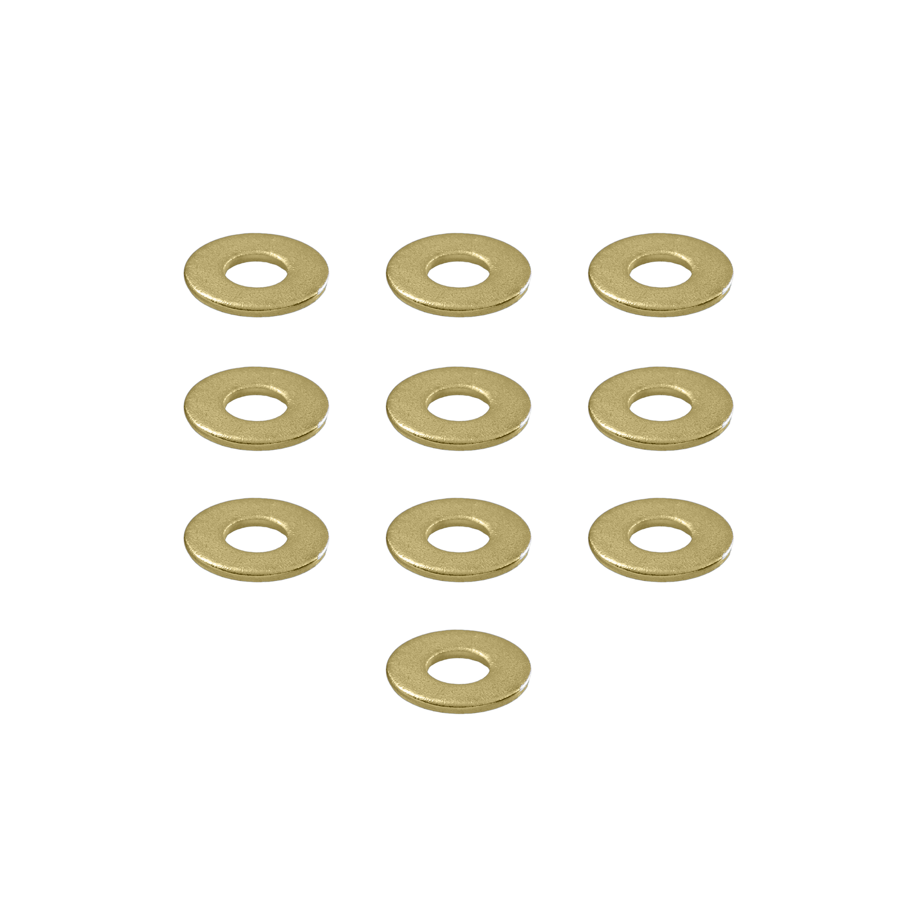 #8 Brass Washers - 10 Pack - Darklab Tattoo Supplies