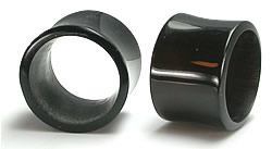 8g–1-1/4" Black Horn Tunnel — Price Per 1