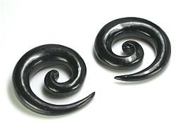 Natural Horn Spiral Plug — Price Per 1