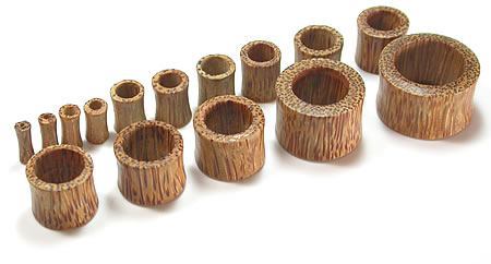 Coconut Wood Earlet — Price Per 1