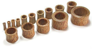 Coconut Wood Earlet — Price Per 1