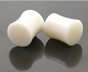 Solid Bone Double Flared Plug — Price Per 1