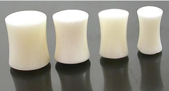 Solid Bone Double Flared Plug — Price Per 1