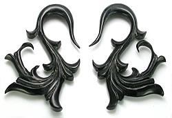 SWAN Natural Horn Earrings Organic Body Jewelry - Price Per 1