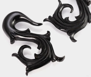 SWAN Natural Horn Earrings Organic Body Jewelry - Price Per 1