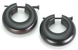 WOOD Cheaters # 100 - Stirrups Natural Body Jewelry - Price Per 2