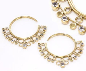 14g - 4g Bronze Indonesian EYO Hoop Earrings - Price Per 2