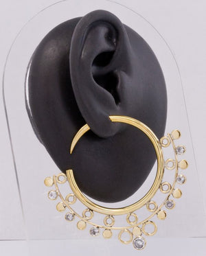 14g - 4g Bronze Indonesian EYO Hoop Earrings - Price Per 2