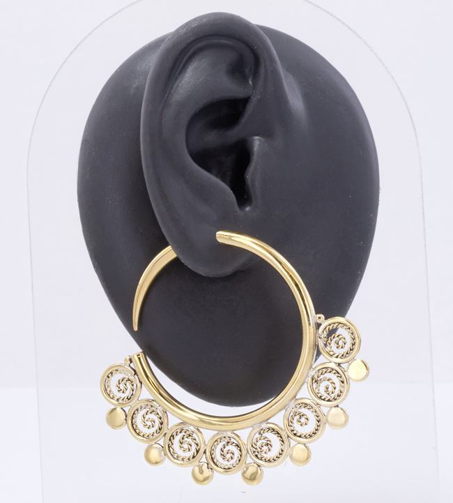 14g - 4g Bronze Indonesian ISTAS Hoop Earrings - Price Per 2