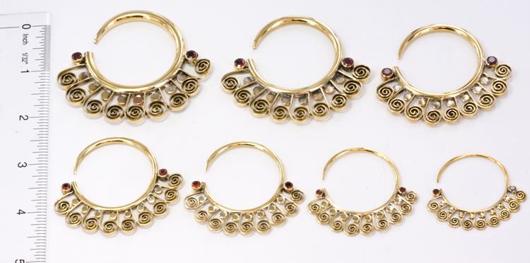 14g - 4g Bronze Indonesian EYOTA Hoop Earrings - Price Per 2