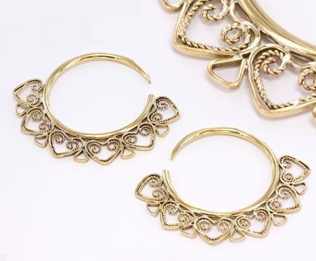 14g - 4g Bronze Indonesian OTA Hoop Earrings - Price Per 2