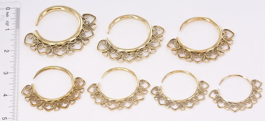 14g - 4g Bronze Indonesian OTA Hoop Earrings - Price Per 2