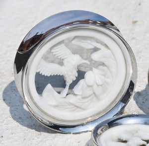 Hummingbird #2 SYNTHESIS PLUGS Double Flare Steel and Bone - 20mm - 34mm - Price Per 1