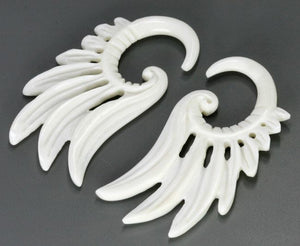 DYING FEATHERS  Bone Hanger Organic Body Jewelry - 1.5mm-8mm - Price Per 1