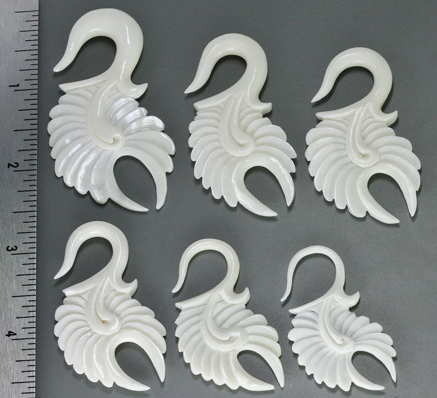 AJ's Favorite Bone Hanger Organic Body Jewelry - 1.5mm-8mm - Price Per 1