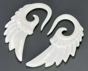 LMN WINGS  Bone Hanger Organic Body Jewelry - 1.5mm-8mm - Price Per 1