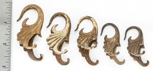 SPLIT Design Coconut Shell Hanger Wholesale Organic Jewelry 2mm - 5mm Price Per 1