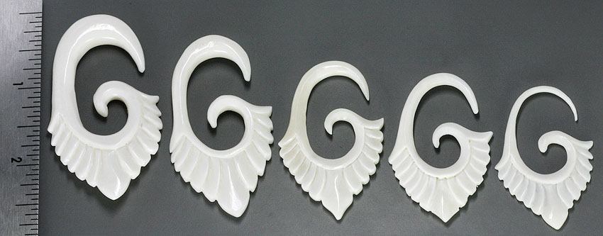 QRS Bone Hanger Organic Body Jewelry - 1.5mm-8mm - Price Per 1