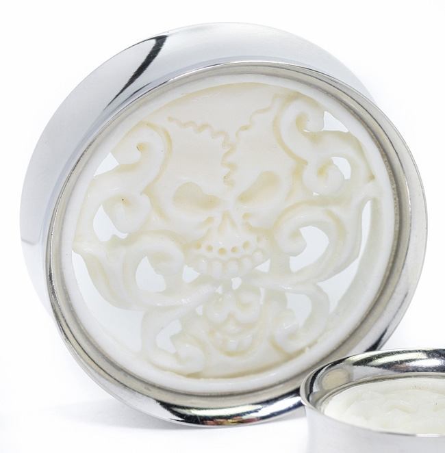 Skull SYNTHESIS PLUGS Steel and Bone Meet - 20mm - 34mm - Price Per 1