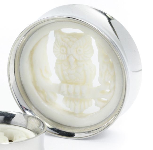 OWL Perching SYNTHESIS PLUGS Steel and Bone Meet - 22mm - 34mm - Price Per 1