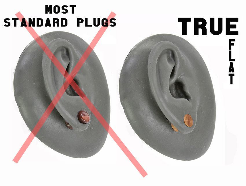 Solid Crocodile Wood Plug — Price Per 1