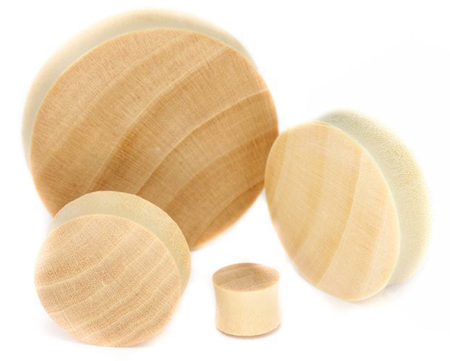 Darker Shade of Crocodile Wood Solid Plugs 12mm - 51mm - Price Per 1