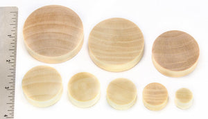 Darker Shade of Crocodile Wood Solid Plugs 12mm - 51mm - Price Per 1