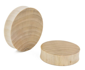 Solid Crocodile Wood Plug — Price Per 1