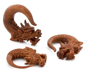 Ancient Protector Dragon Saba Wood Hanger - Price Per 1
