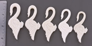 White Bone Swan Hanger — Price Per 1