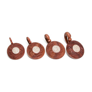 Saba Wood and Crushed Marble Dragon Mirror Hanger- Price Per 1