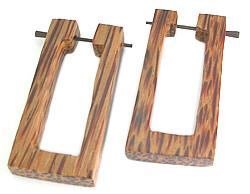WOOD Cheaters # 120 - Stirrups Natural Body Jewelry - Price Per 2