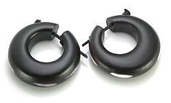 WOOD Cheaters # 128 - Stirrups Natural Body Jewelry - Price Per 2