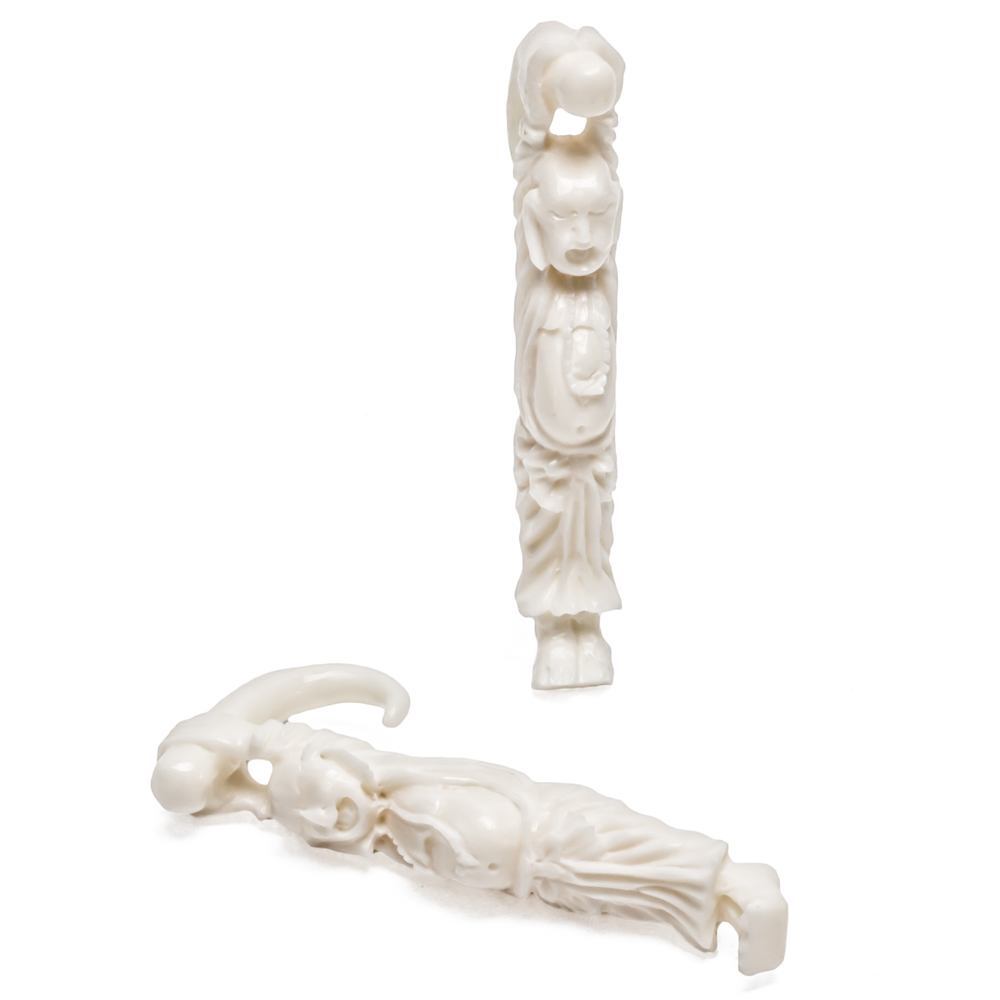 Hanging for Life Carved Bone Hanger - 1.5mm-8mm - Price Per 1