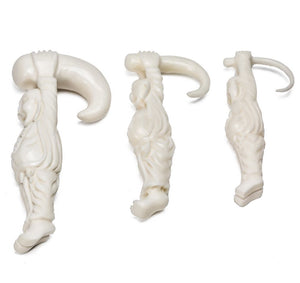 Hanging for Life Carved Bone Hanger - 1.5mm-8mm - Price Per 1
