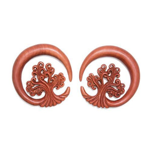 Tree of Life Saba Wood Hangers - 3mm-12mm - Price Per 2