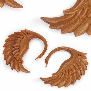CYGNET SWAN Red Saba Wood Organic Body Jewelry - 3mm-12mm - Price Per 1