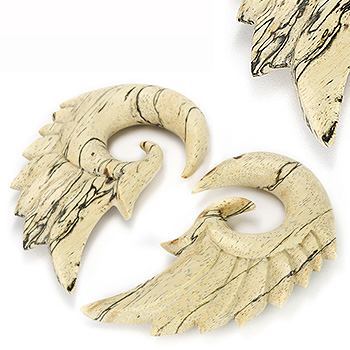 Tamarind Wood Hanger Wings - Natural Body Jewelry Price Per 1