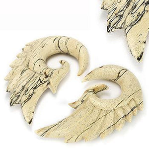 Tamarind Wood Hanger Wings - Natural Body Jewelry Price Per 1