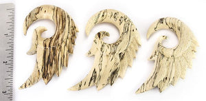 Tamarind Wood Hanger Wings - Natural Body Jewelry Price Per 1