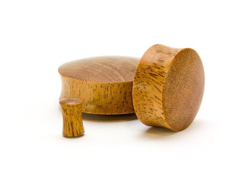 Intaran Wood Double Flared Plug — Price Per 1