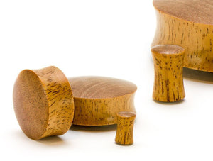 Intaran Wood Double Flared Plug — Price Per 1